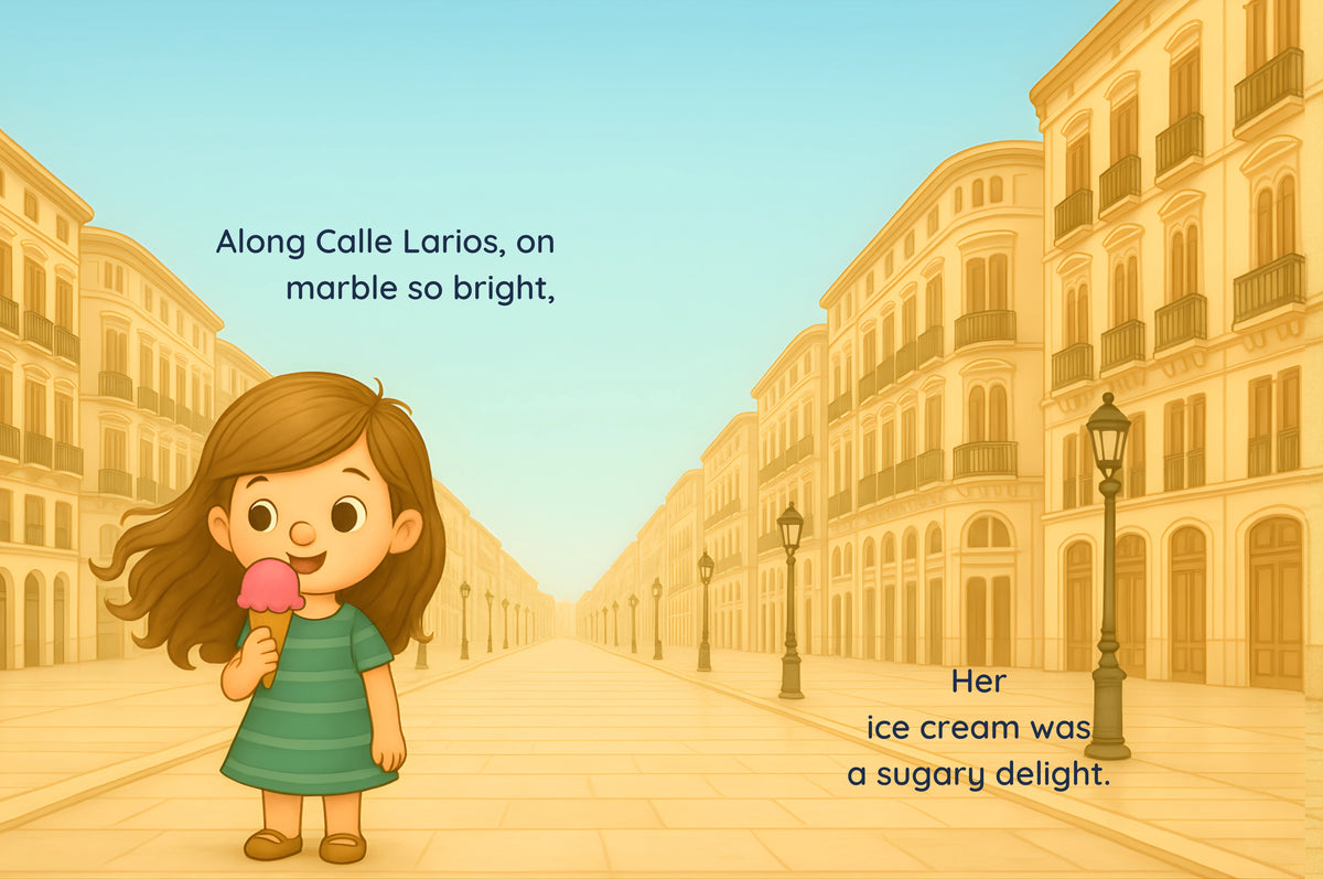 My First Trip to Málaga – Girl | Light Skin, Brown Hair